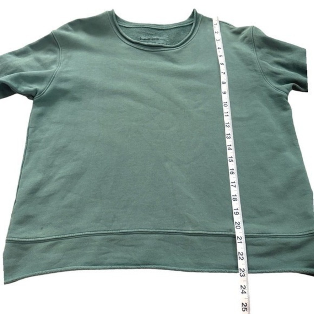 Frank & Eileen Green James Boyfriend Crew Neck Sweatshirt L Minimalist Elevated - Picture 5 of 11